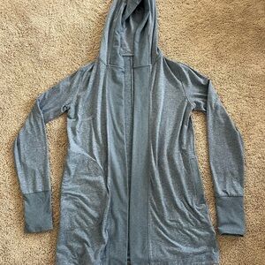 Athleta Women's light blue Hooded knit Jacket